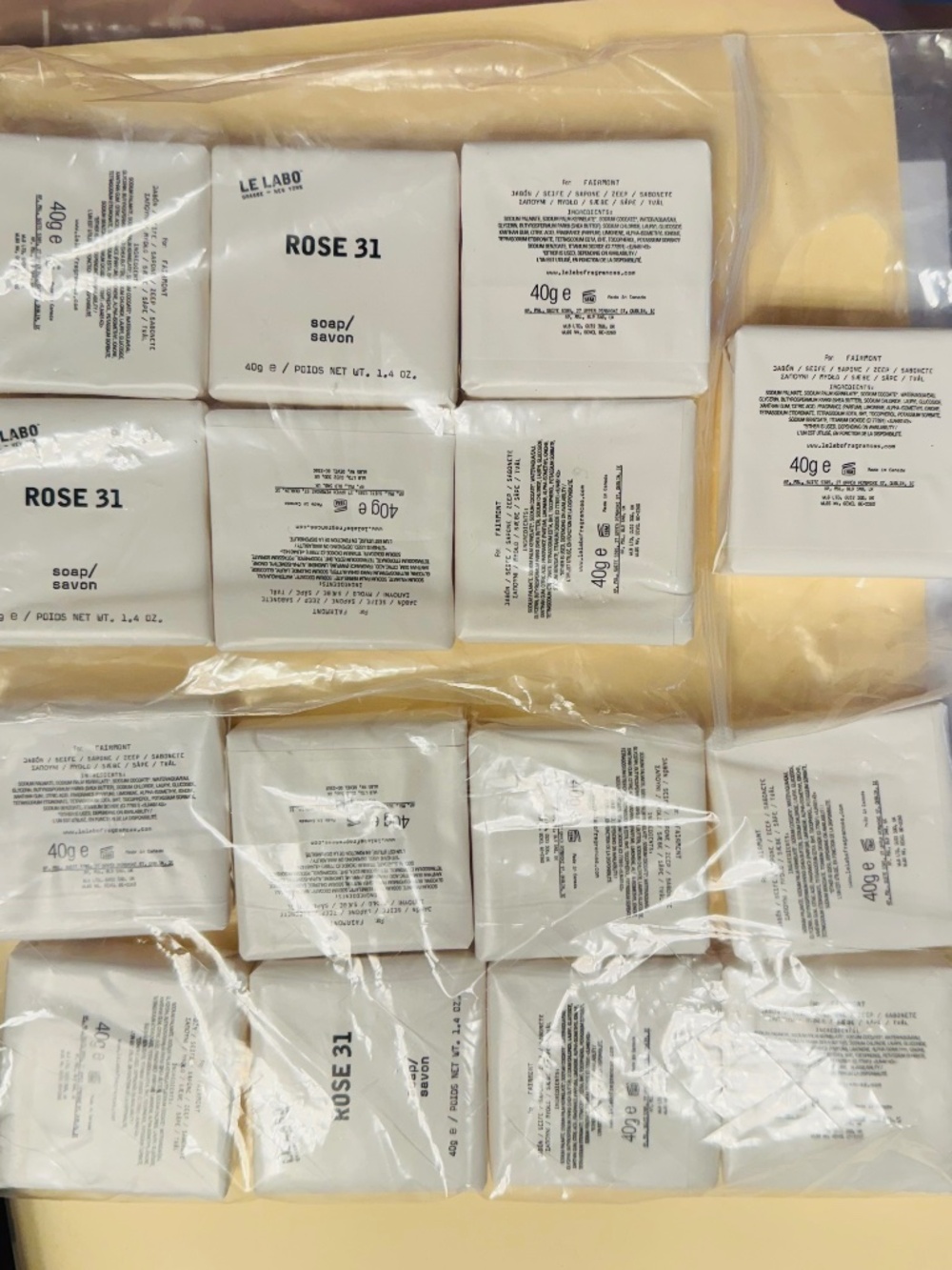 Le Labo Rose 31 Soap Bundle Set Total 600g (15x40g) - New in box